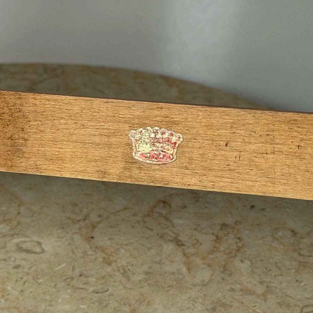 Vintage Wood Cast Iron Wall Mount Coat Rack 24